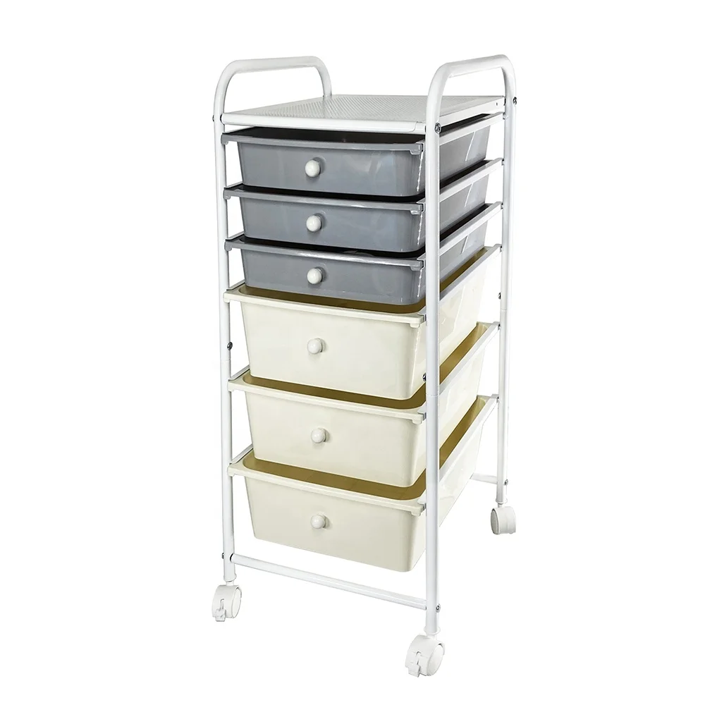 Hot Sale Made In Taiwan 6 Layers Large Capacity Rolling Drawer Trolley For Export