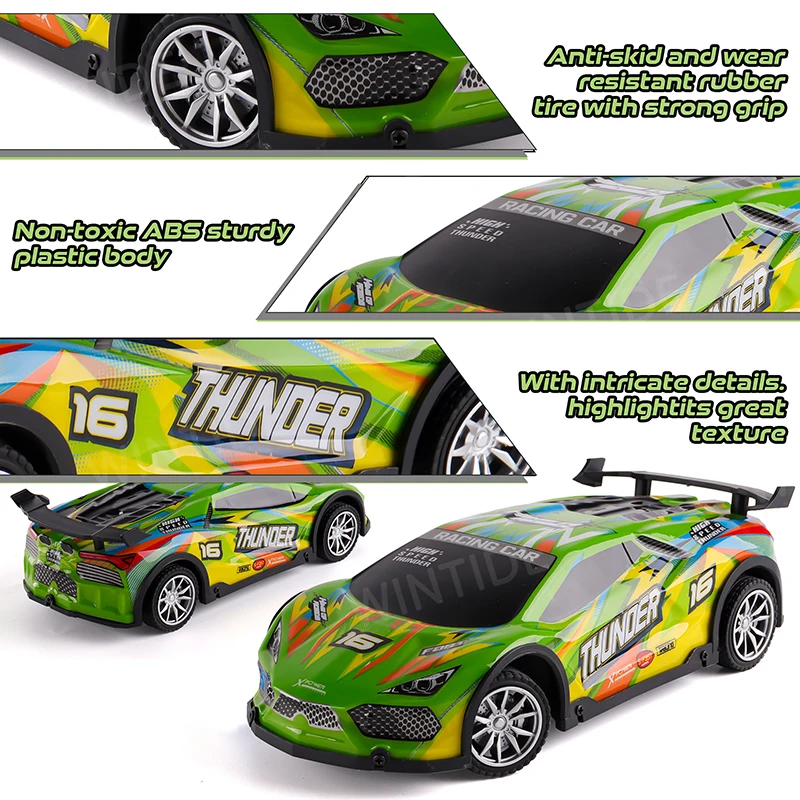 Wholesale New Design High Speed 4WD RC Drift Truck PVC Shell Colorful Remote Control Racing Electric Car for Adults Children