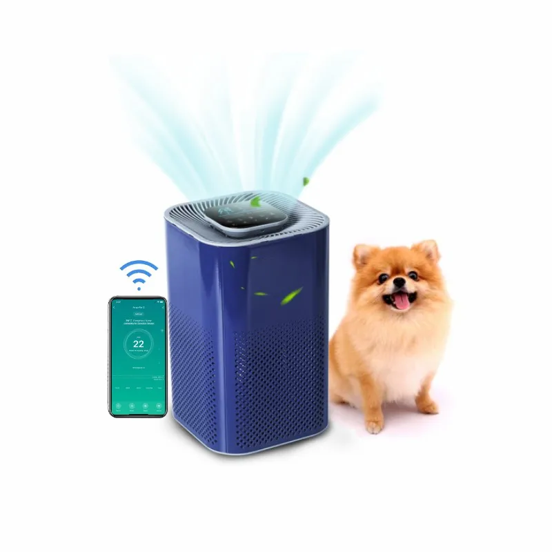 portable smart desktop air purifier machine WIFI Activated carbon HEPA13 Air Purifier for home