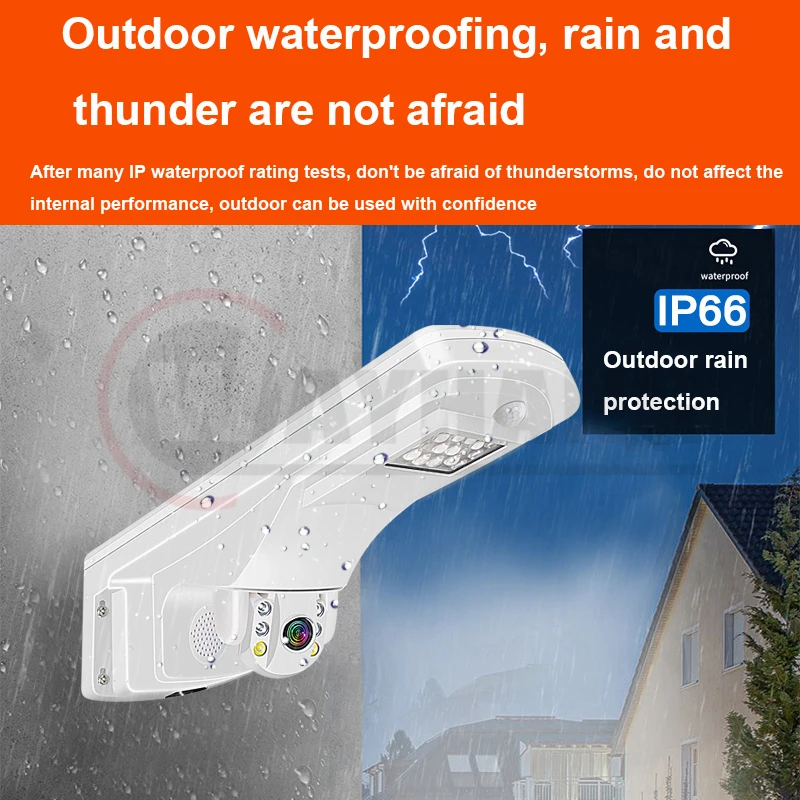 1080P 2.0MP Integrated monitoring street light camera, 4G/WIFI CCTV Camera, Garden Street Camera