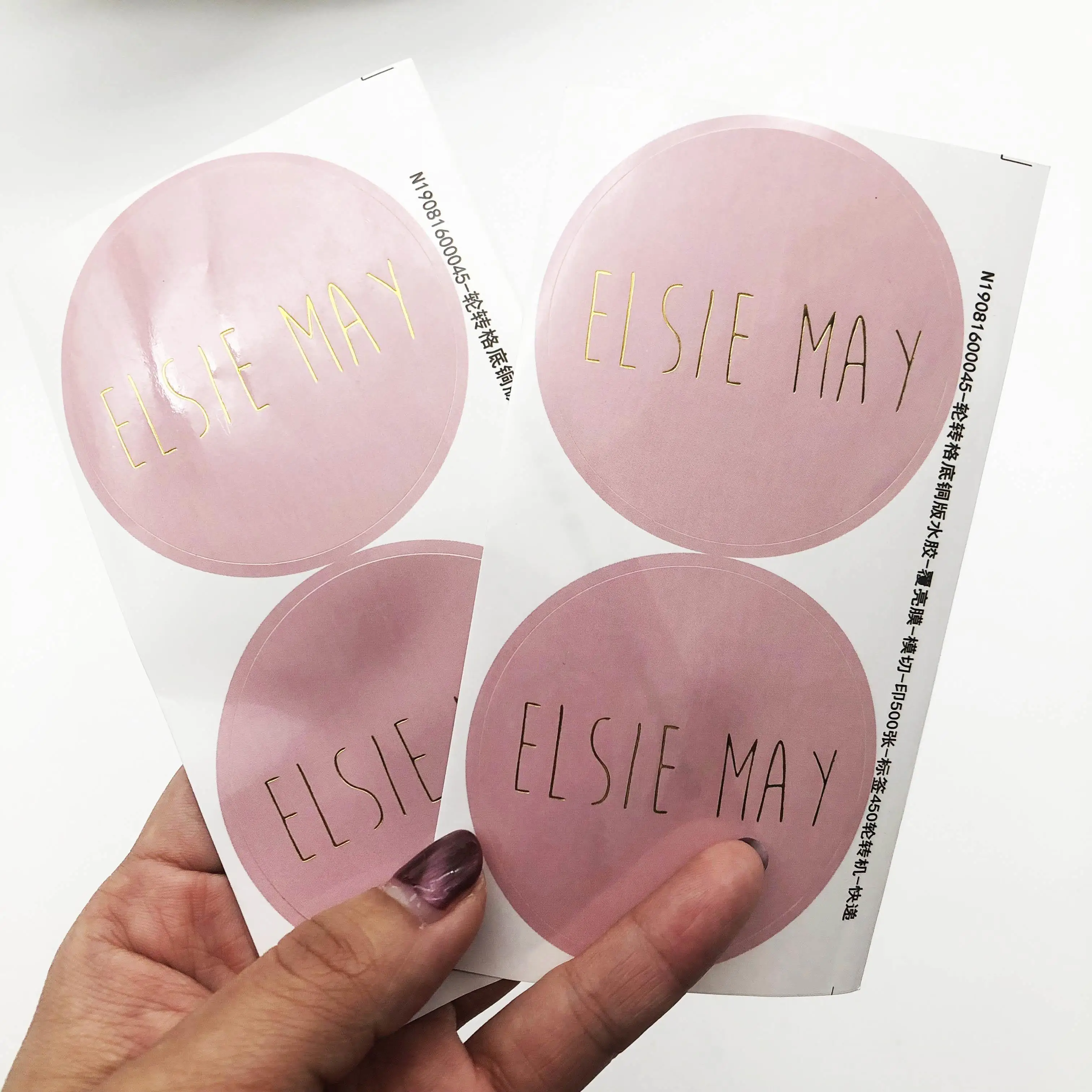 Waterproof Clear PVC Coated Paper Sticker Customized Logo and Shape