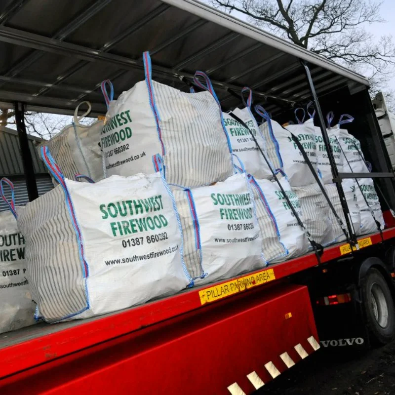 With UV firewood bulk bags  FIBC Mesh bag for Firewood