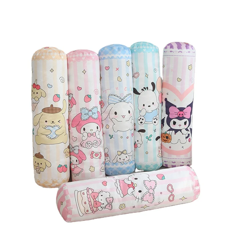 Cute Melody Kuromi Plush Long Strip Pillow Cartoon Anime Kt Cinnamoroll Premium Sleeping Cushion Sofa Plush Doll Gifts Wholesale
