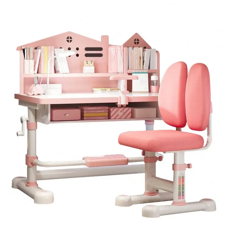 Large Height Adjustable Study Desk Writing Reading Children Girl Wholesale Ergonomic Table