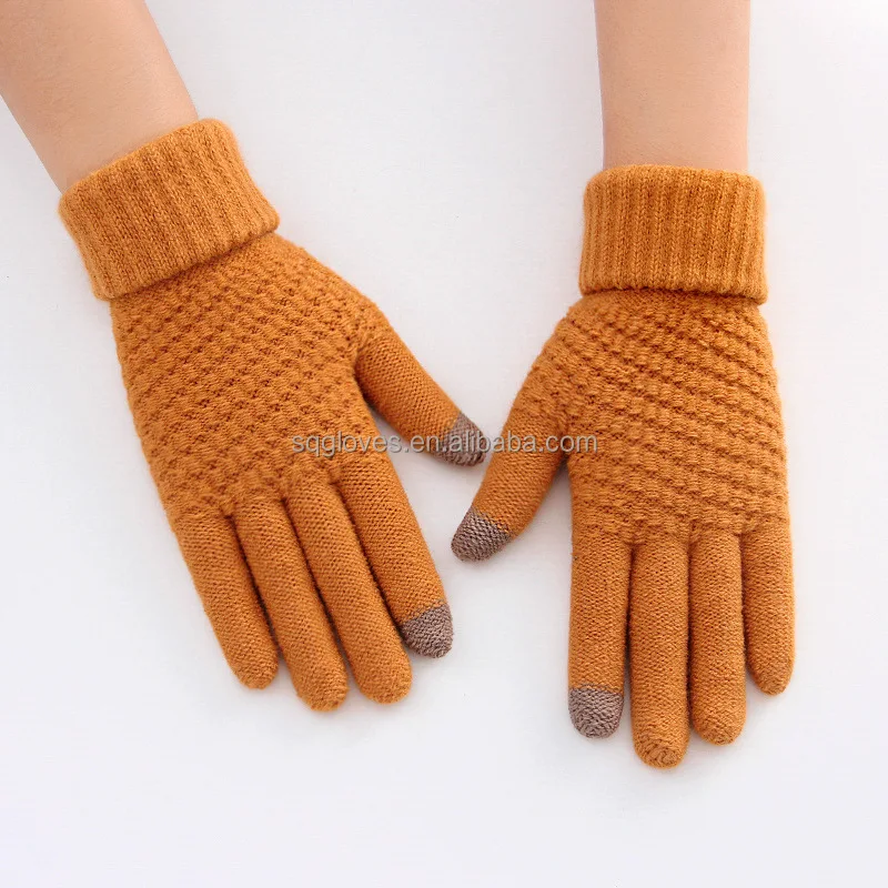 Winter stuff staccessories touch screen custom Magic Gloves ch Screen Men Warm Stretch Knitted Wool gloves and Mittens for women