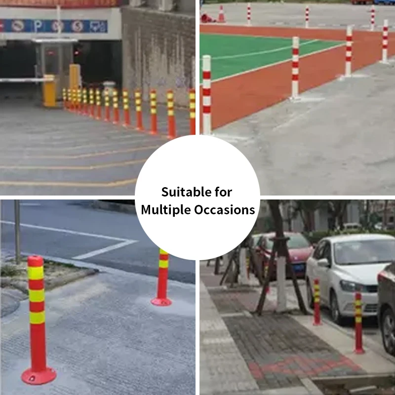 90cm EVA Flexible Traffic Post High Reflective Spring Delineator Warning Bollard for Road Use
