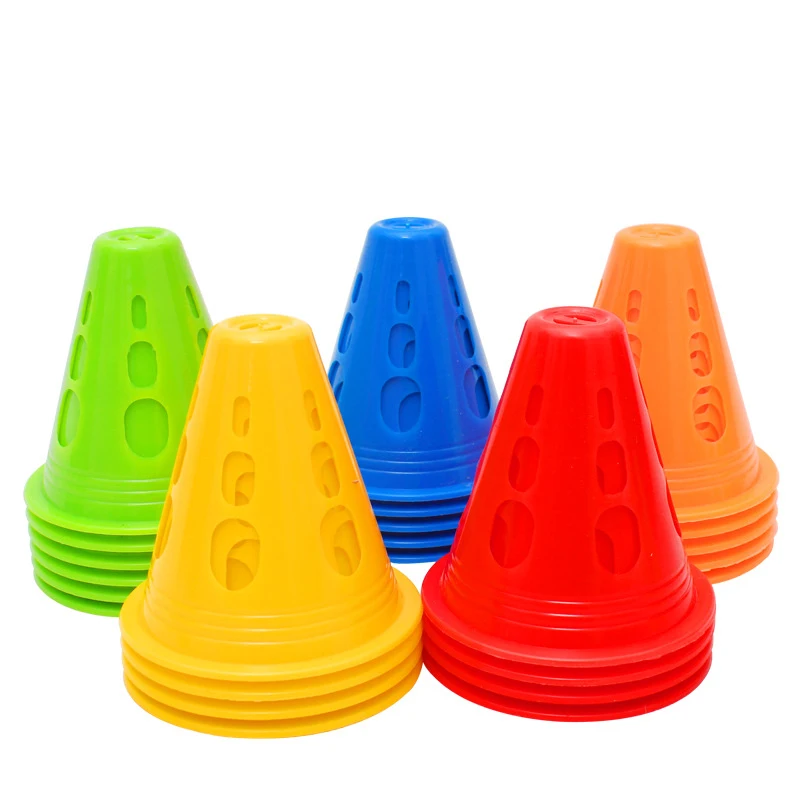 Factory Wholesale High Quality Soccer Training Marker Cone PE Sports Football Obstacle Cones