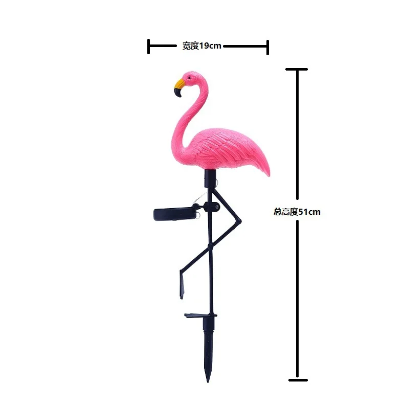 Flamingo Decorative Garden Lights New IP65 Waterproof and Solar Powered Outdoor Stake for Pathway Lawn Yard Landscape Path