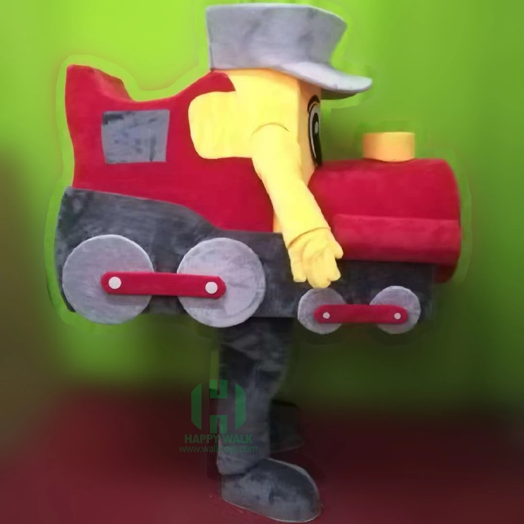 Best Quality Custom Adult Unisex Train Cartoon Mascot Costume for TV/Movie Cosplay Funny Train Costume
