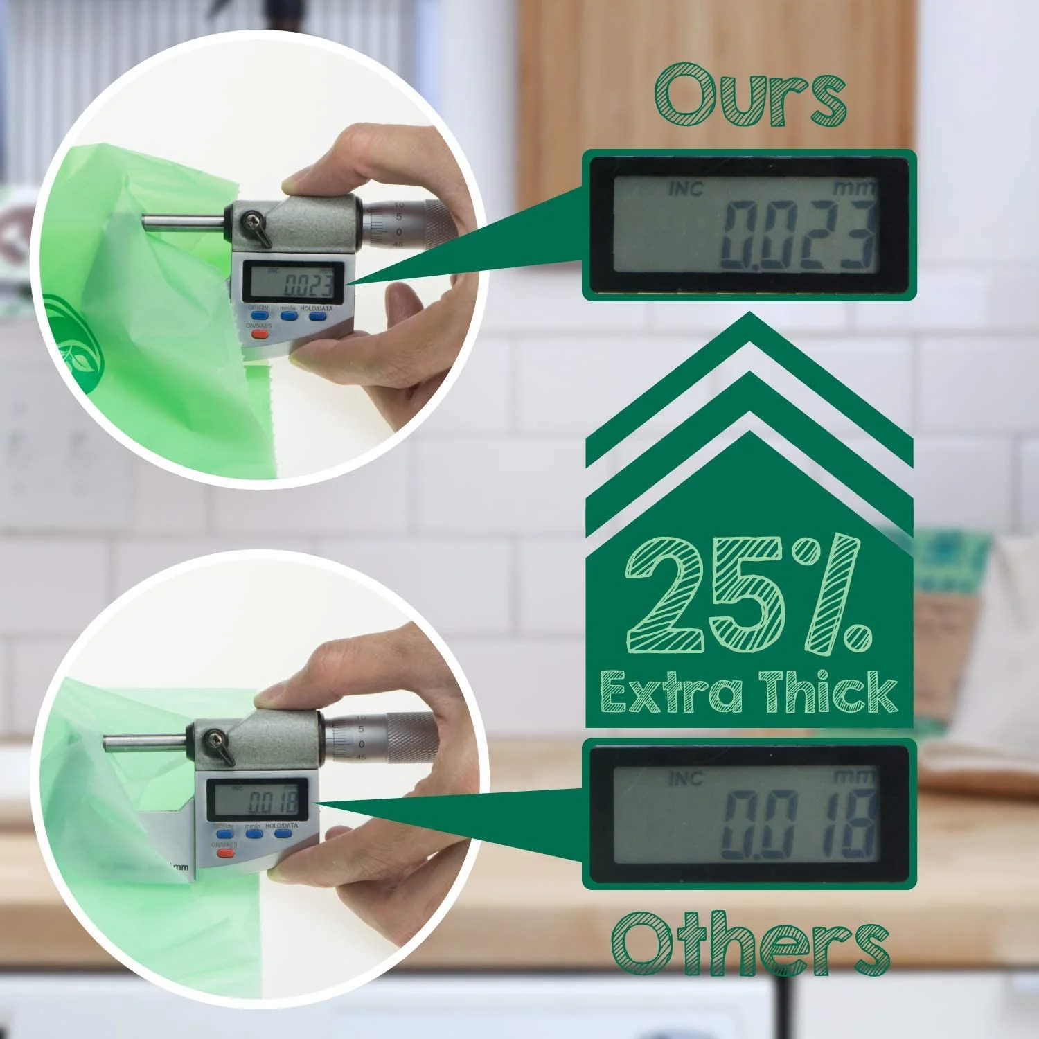 Custom PLA PBAT Eco Friendly 100%  Compostable Garbage Bags