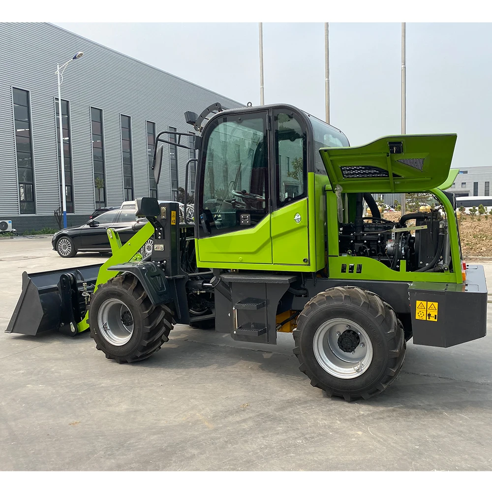 Chinese 910 915 Agricultural articulated 1.5 ton loader wheel payload front end mini wheel loader
