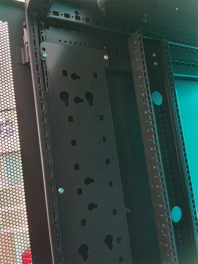 rack, 58u, heavy duty, 4-post open frame computer power switch shelf rack