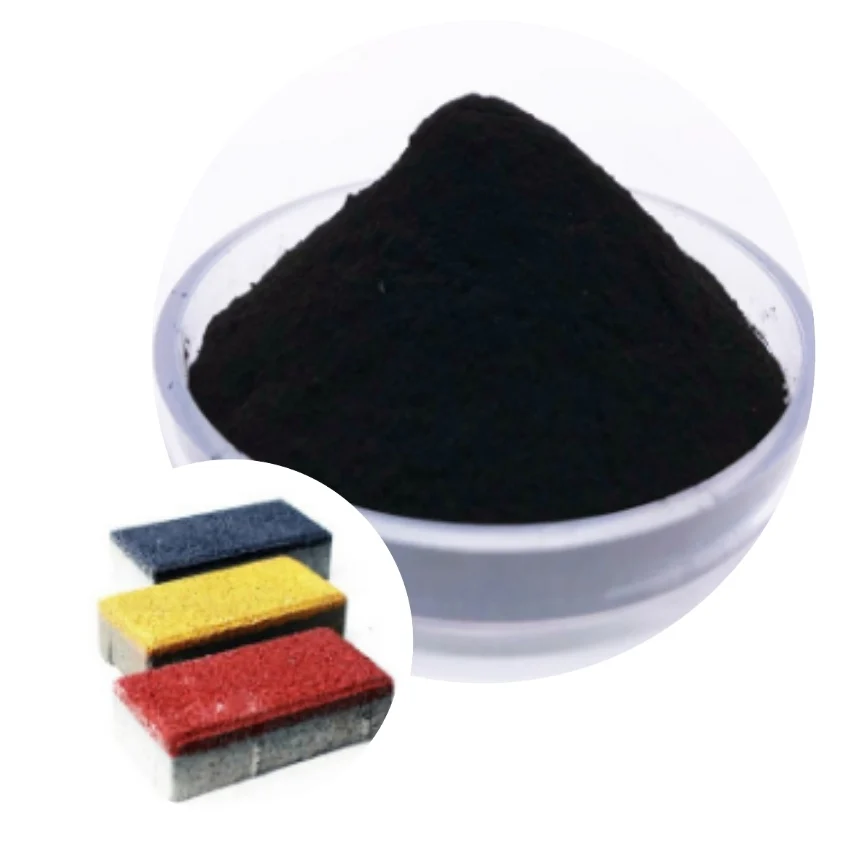 Iron oxide black cement building paint carbon black rubber runway floor tile iron oxide pigment