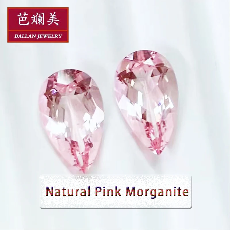 Pear Shape 5x3mm~18x13mm Good Quality Medium Pink Color precious faceted stone supplier making jewelry Natural Pink Morganite