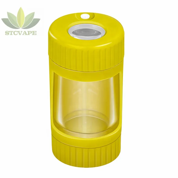 
Wholesale Multi color cookies backwoods Runtz storage jar magnifying glass jar led glass container jar 
