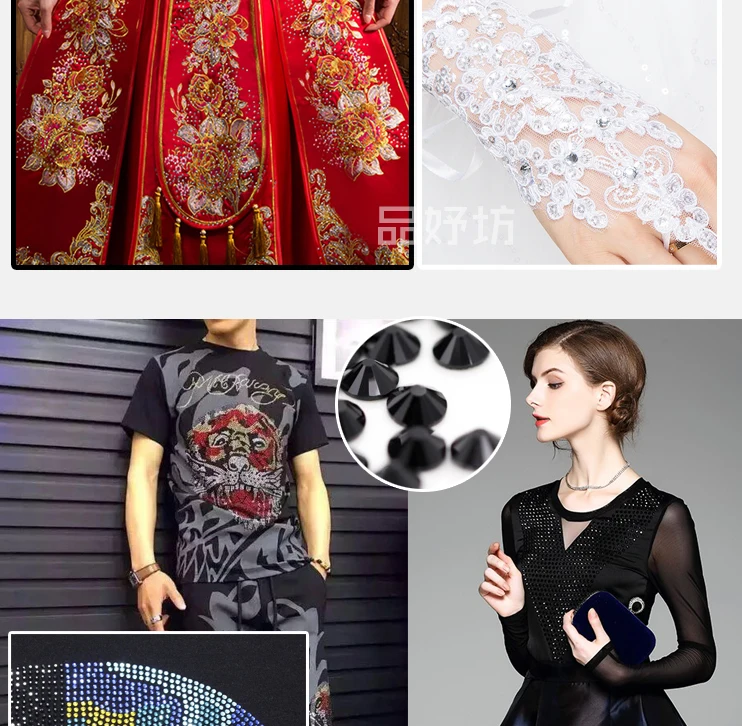 JP Factory High Quality round Hotfix Crystal Rhinestones Flatback Style Babble Glue for Shoes and Nail Art Direct from Korea