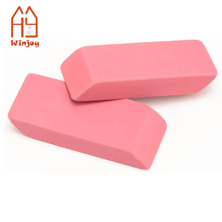 Custom Neon Bevel Eraser Latex Free Large Size Block Erasers for Art Drawing School Office Kids Teachers