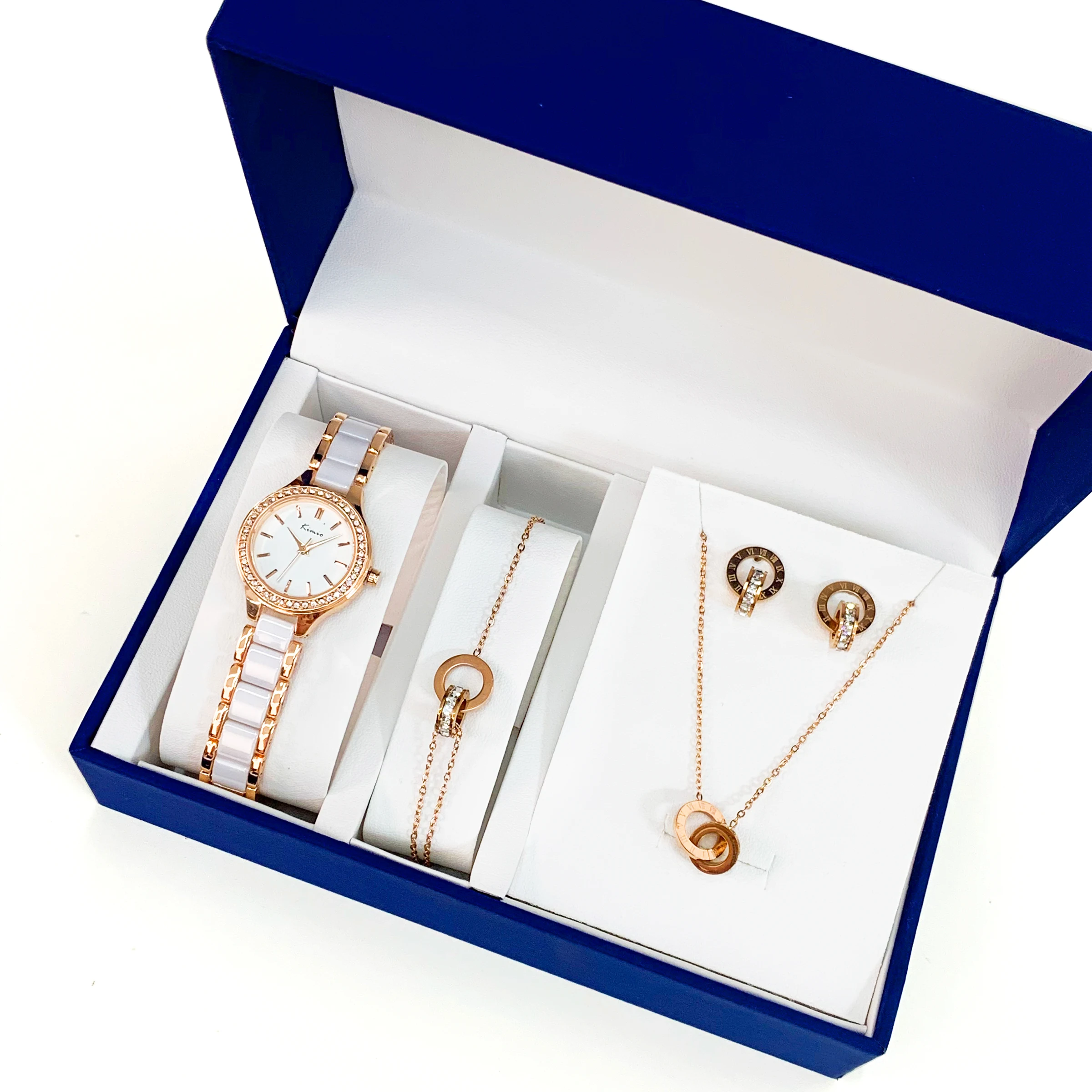 Simple Watch Ladies 2024 Stainless Steel Strap Vintage watch Quartz Wrist Watch And Bracelet Sets