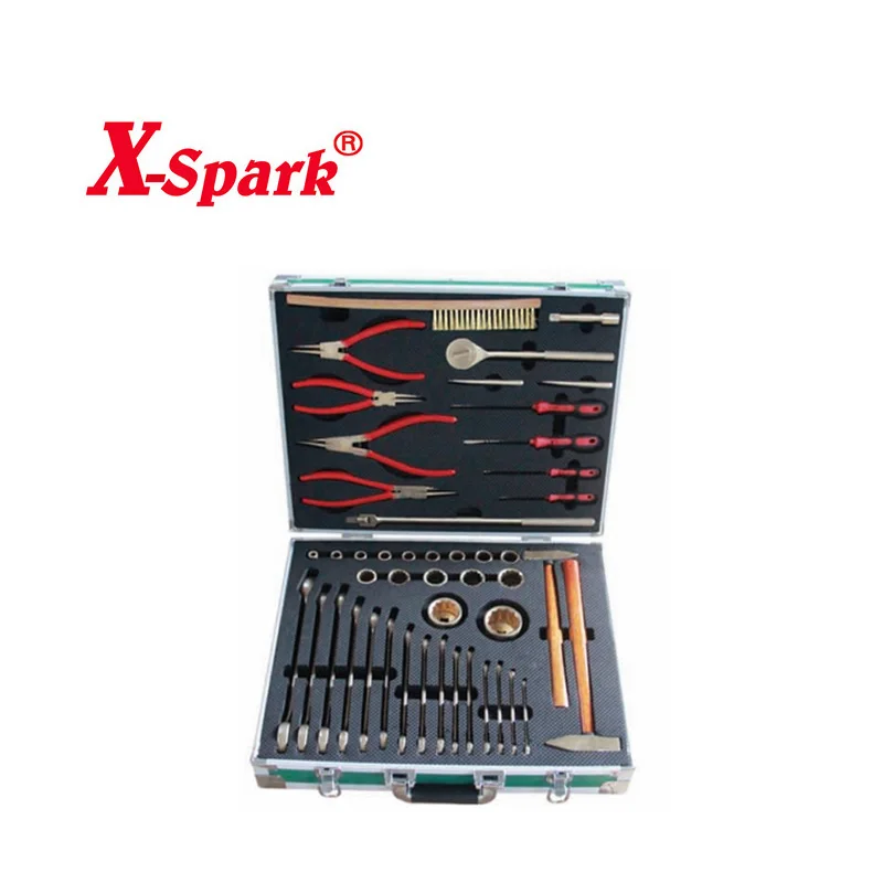 X-SPARK Non Magnetic No spark explosion-proof Tool Set-68pcs
