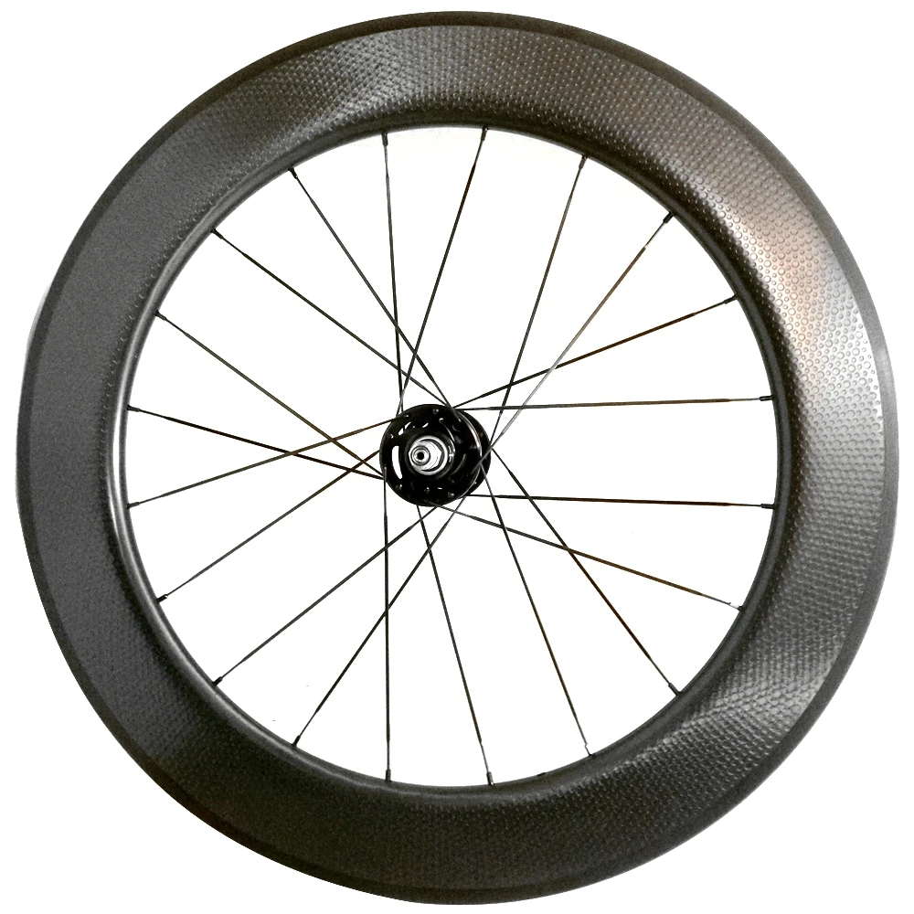 BIKEDOC WR2680V New Trend Dimpled Surface Full Carbon Road Bicycle Wheels 700C 80mm High 26mm Wide U Shape Clincher 80C-25
