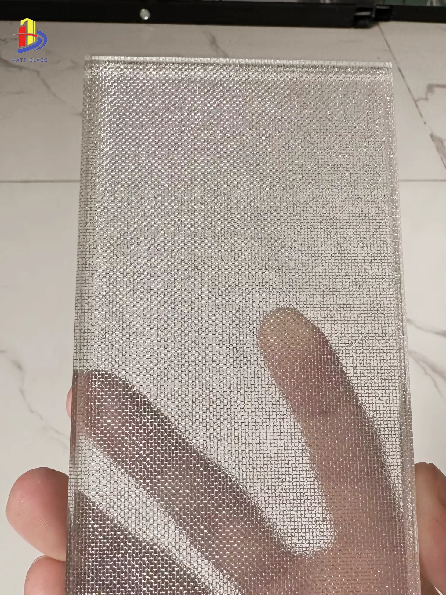 safety laminated wire mesh  decorative glass