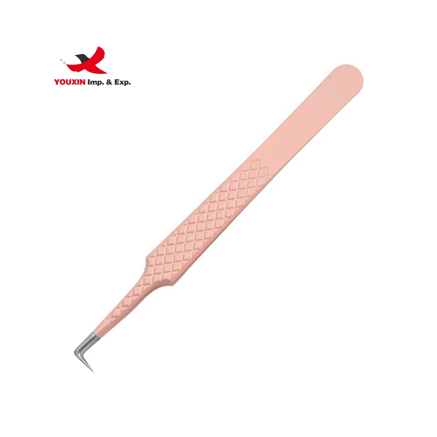 wholesale Private Label Lashes Applicator Tweezers Bulk Magnetic Lash Tweezers Packaging False Eyelash Tweezers