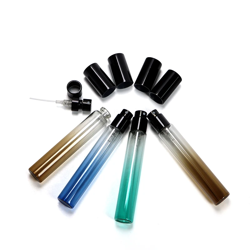 custom gradient color 15ml empty perfume bottle fragrance sample glass bottles