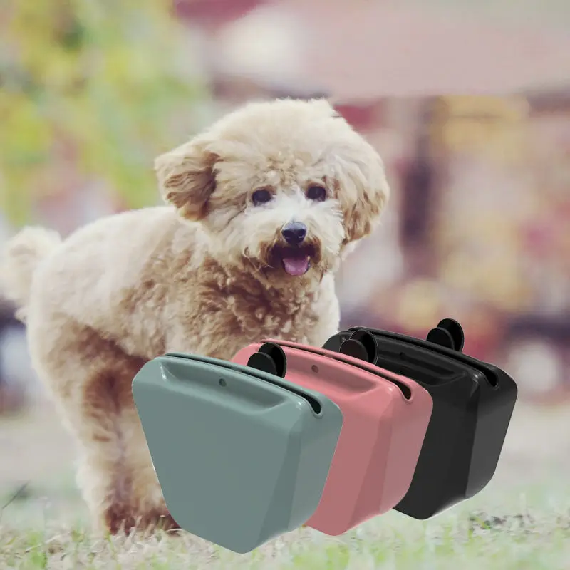 Portable Silicone Snack Bags Pet Treat Pouch Outdoor Food Grade Silicone Dog Training Bag