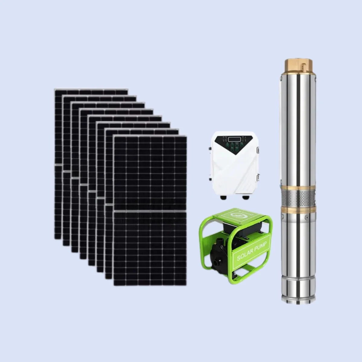 DIFFUL 2200W Submersible Dc Pump Solar Water For Deep Well For Agriculture Farm Irrigation