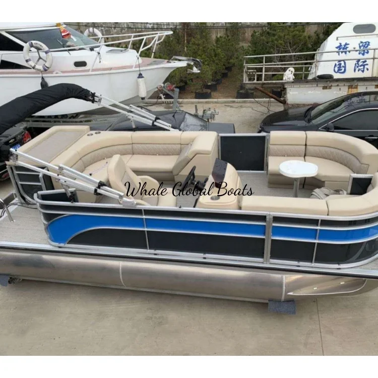 Customizable Hot Sale 7.8m/24ft Aluminum Luxury Pontoon Party Boat