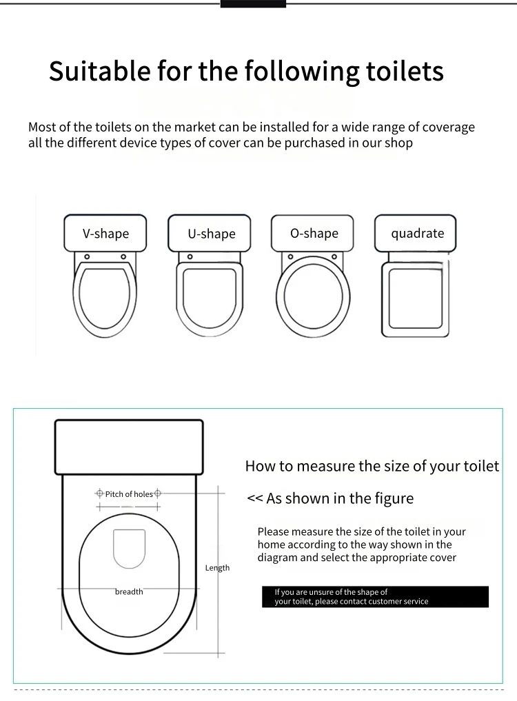 Modern Design Square UF Toilet Seat for Home Use with Function for Hotels for Cross-Border Export