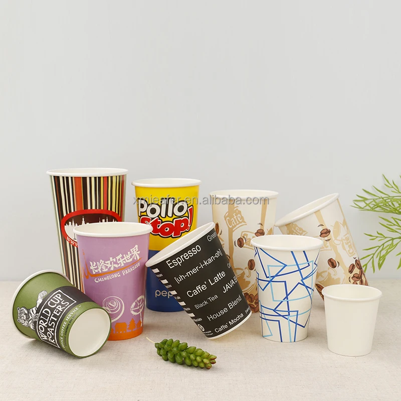 double wall cup paper cone sleeve wrapper with flat lid cup fan paper 4 oz paper cups for cold drinks