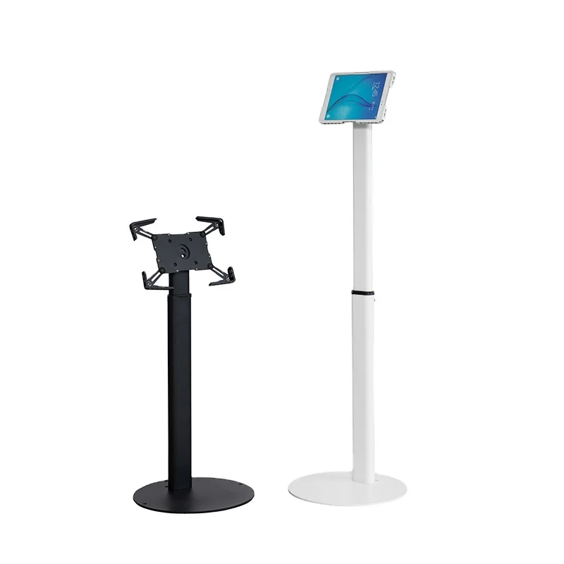 Height adjustable kiosk Social Media Sharing Stand for Ipad pro a 7 inches Tablet Stand