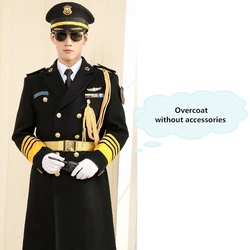 2019 New Design Security Overcoat Guard Jacket Black Security Guard Uniforms