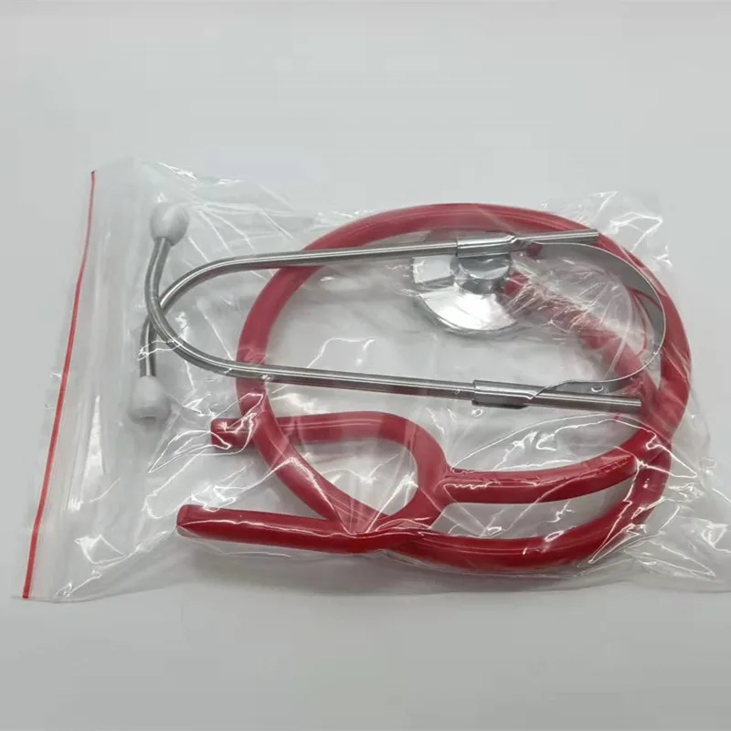 Professional medical single-sided stethoscope family adult pediatric children student cardiopulmonary multicolor toy stethoscope