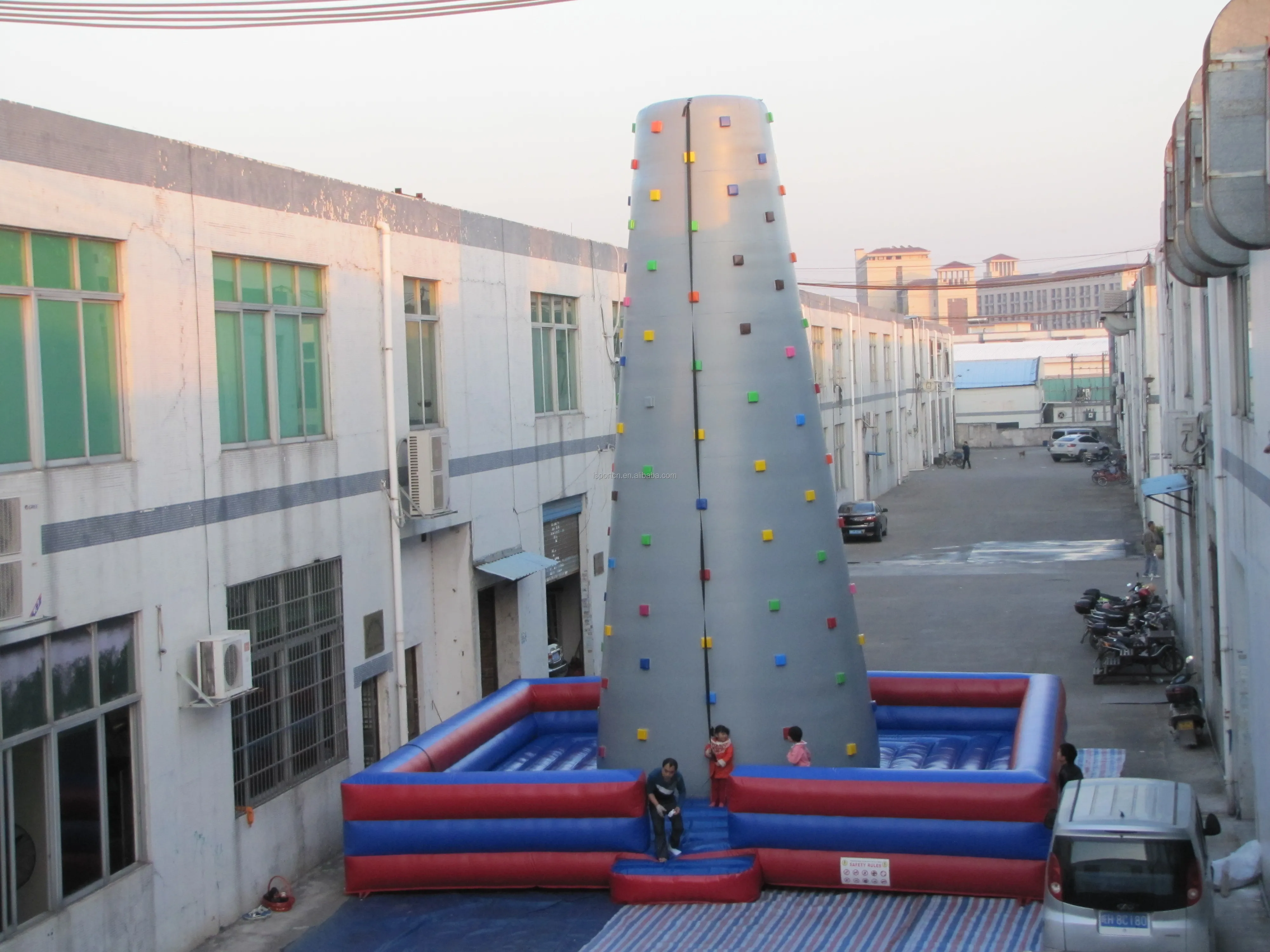 Commercial Giant Inflatable Challenge Rock Climbing Wall Games for Kids