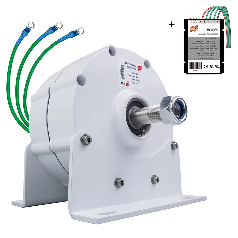Редкоземельный генератор NdFeb PMG 800 Вт 12 В 24 низкооборотный с базовым постоянным магнитом 2 вала для горизонтального ветрогенератора «сделай