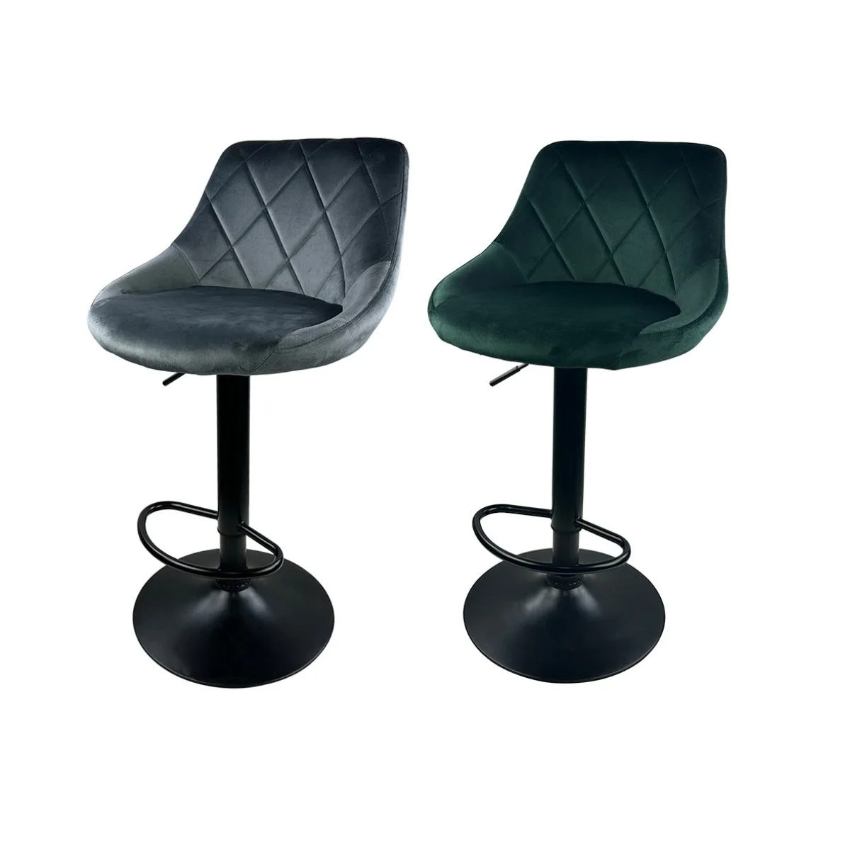 Coffee Shop Jewelry Store Luxury Furniture Restaurant Nordic Bar Stools Leather Modern Leisure PU Swivel Bar Chair with Backrest