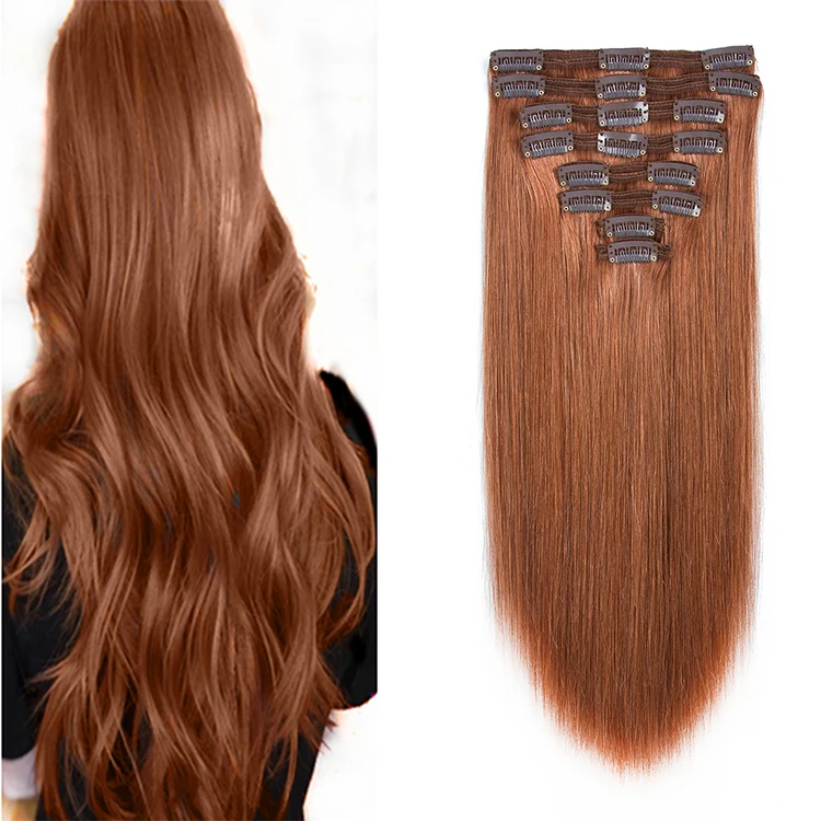 No tangle 100% best quality double drawn remy 220g one piece clip in human hair extensions for sale
