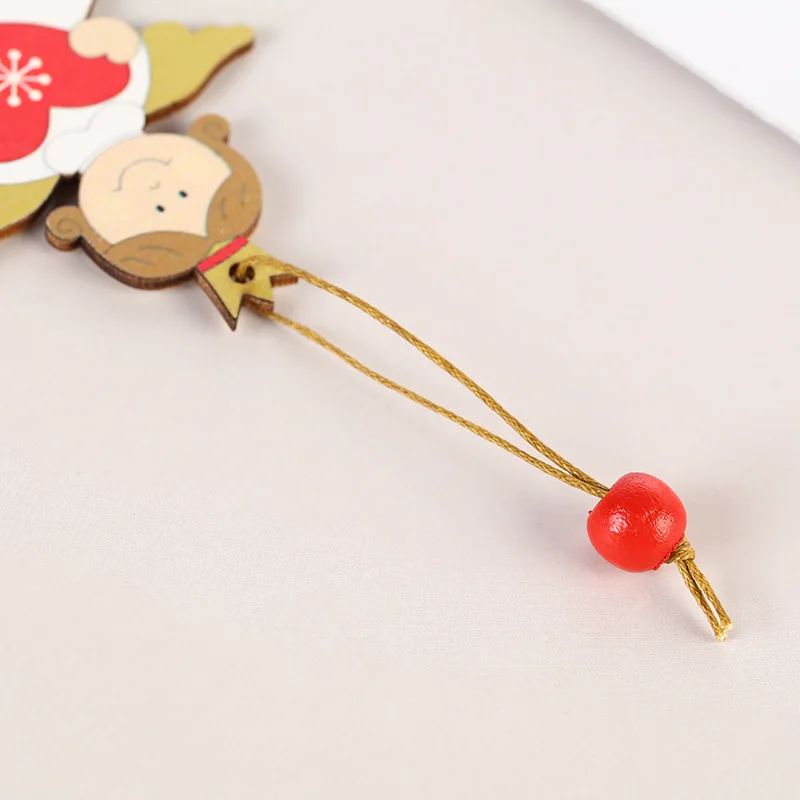 Christmas supplies props painted lovely angel and christmas elk Christmas gifts wooden pendant