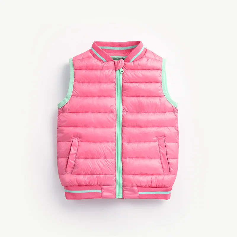 
JACKETOWN Children sleeveless down lovely vest winter light casual kids duck down vest 