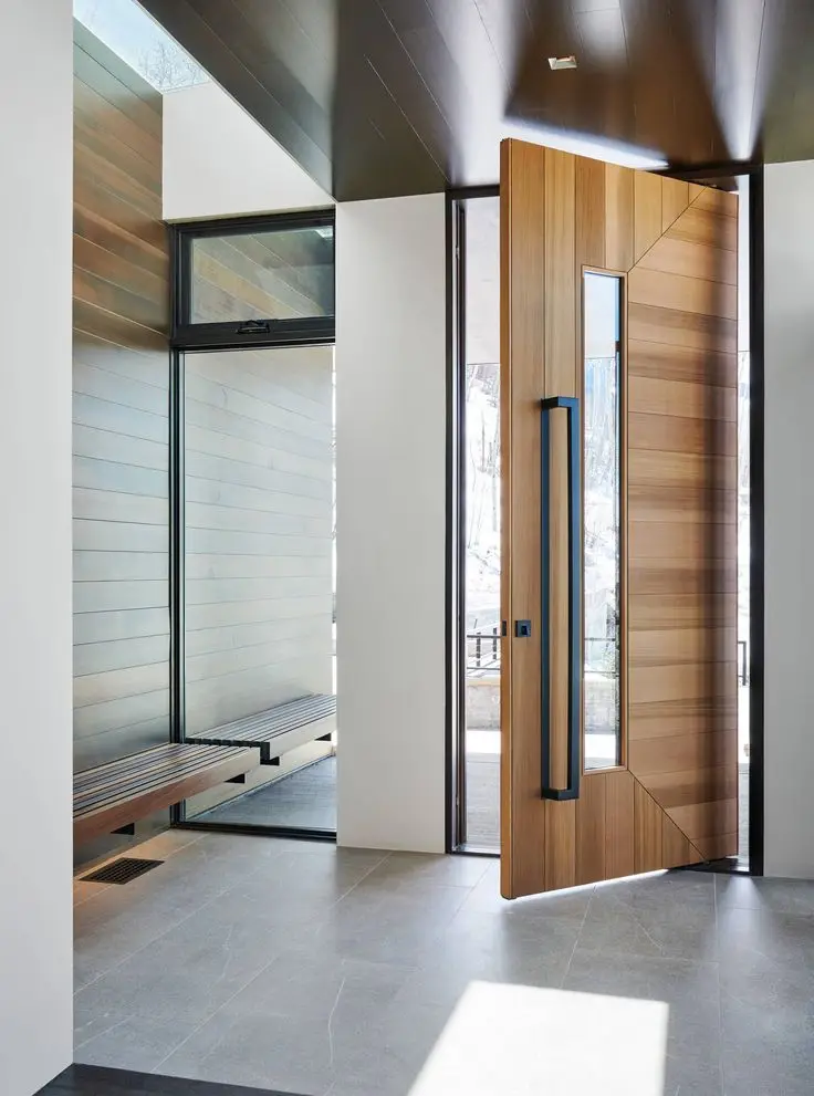CBMmart Hot Selling Wholesale Price Steel Home Entry Security Main Door Modern Style With Smart Lock Interior Steel Door