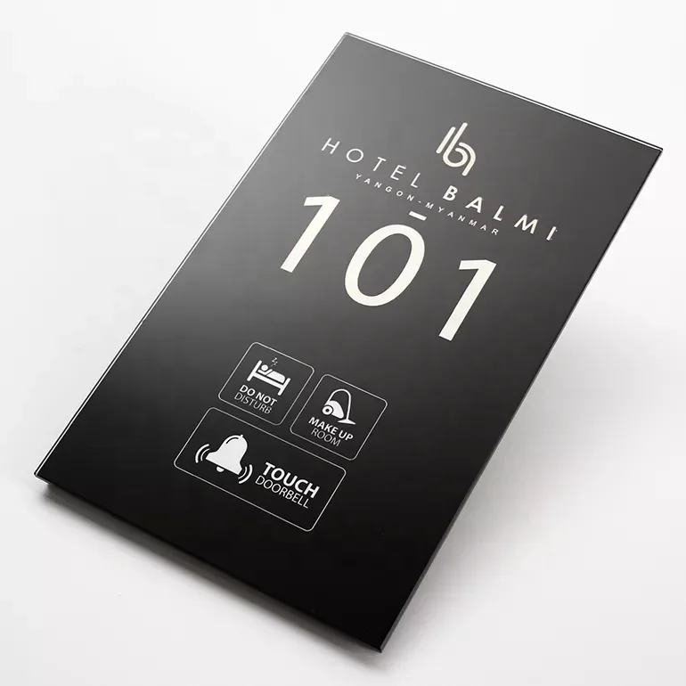 Электрический СВЕТОДИОДНЫЙ беспроводной сенсорный дверной звонок для отеля