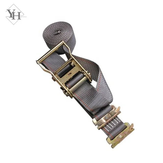 
hot selling GS EN12195-2 heavy duty cargo lashing belt 50mm 5000kg 6m 8m 9m 10m ratchet tie down straps with j hook 