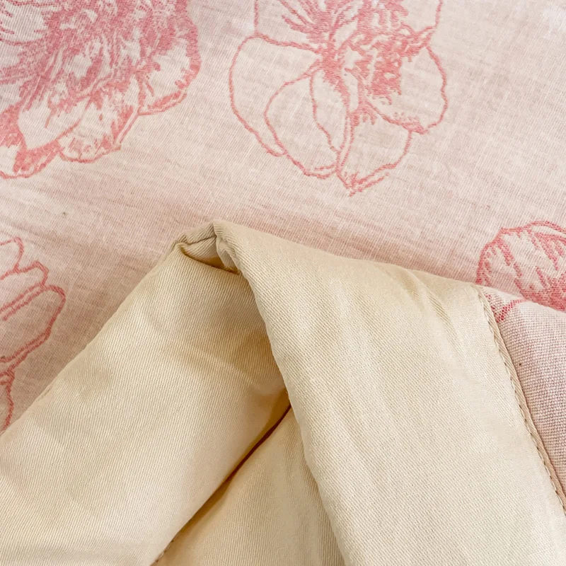 Wholesale Summer Quilt Jacquard Quilted Cotton Three-layer Yarn Bedspread 4 pcs Set