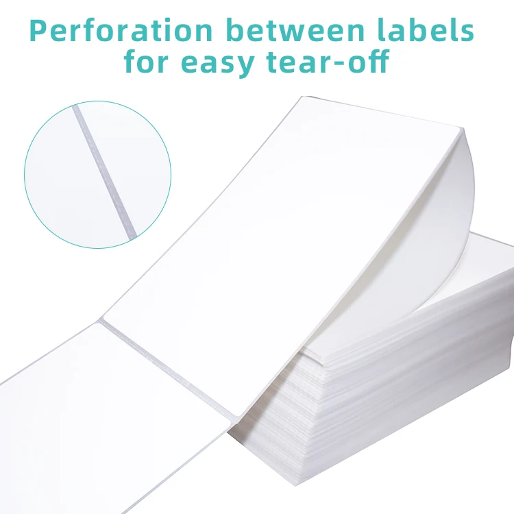 Thermal Sticker 100x150 Thermo Label Barcode A6 Fanfold 4x6 Shipping