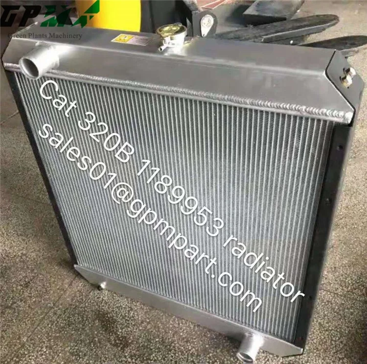 GPM E320B Excavator Heavy Machinery Aluminum Water Radiator 1189953