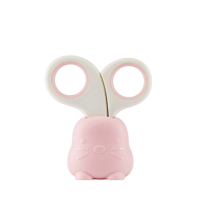 
Rabbit shape baby safety round tip nail scissors baby nail cutter for baby 