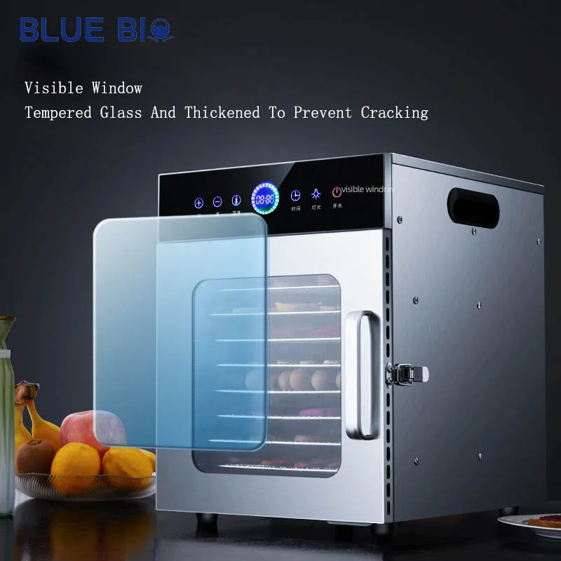 Dehydrator-Food Trays 8-layer Commercial Strawberry Dehydrating Fruit Vegetables Dryer Machine Dehydrator Fruit Food Dryer