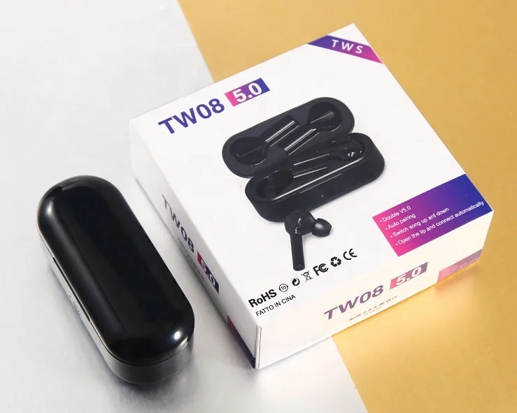 5.0 TW08 Wireless In-Ear TWS Earphones for Mobile Phones Airbuds